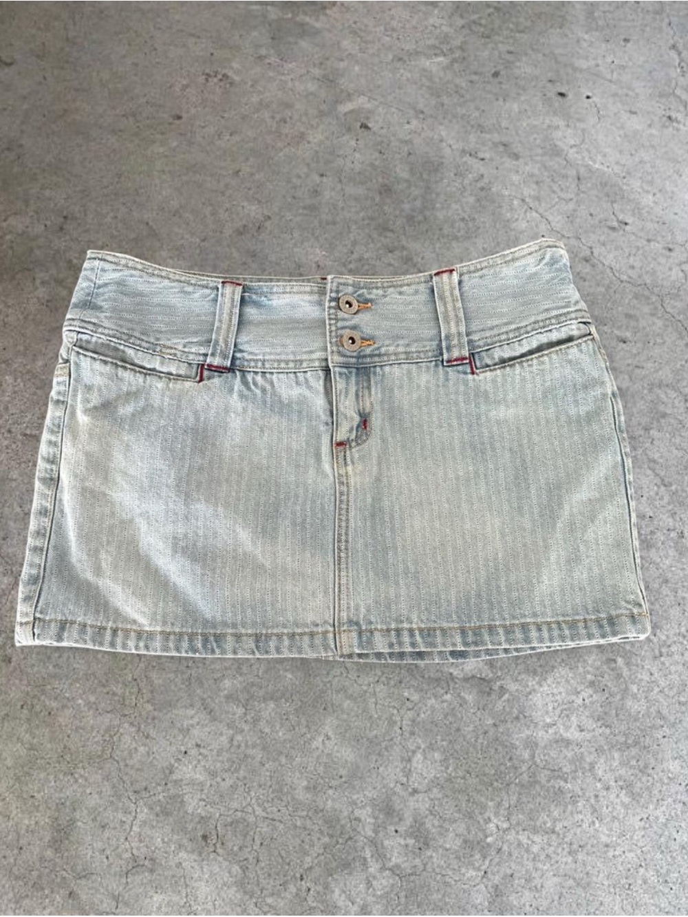 Buffalo David Bitton Light Blue Denim Mini Skirt